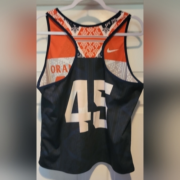 Nike Women's Syracuse Orange Reversible Lacrosse Jersey Navy White Size XL #45 - Picture 4 of 9